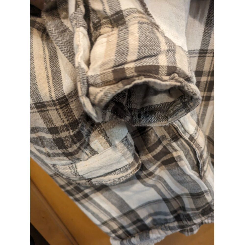 Wrangler Mens Long Sleeve Button Up Plaid Shirt Large-XL Pile Lined - Picture 5 of 5